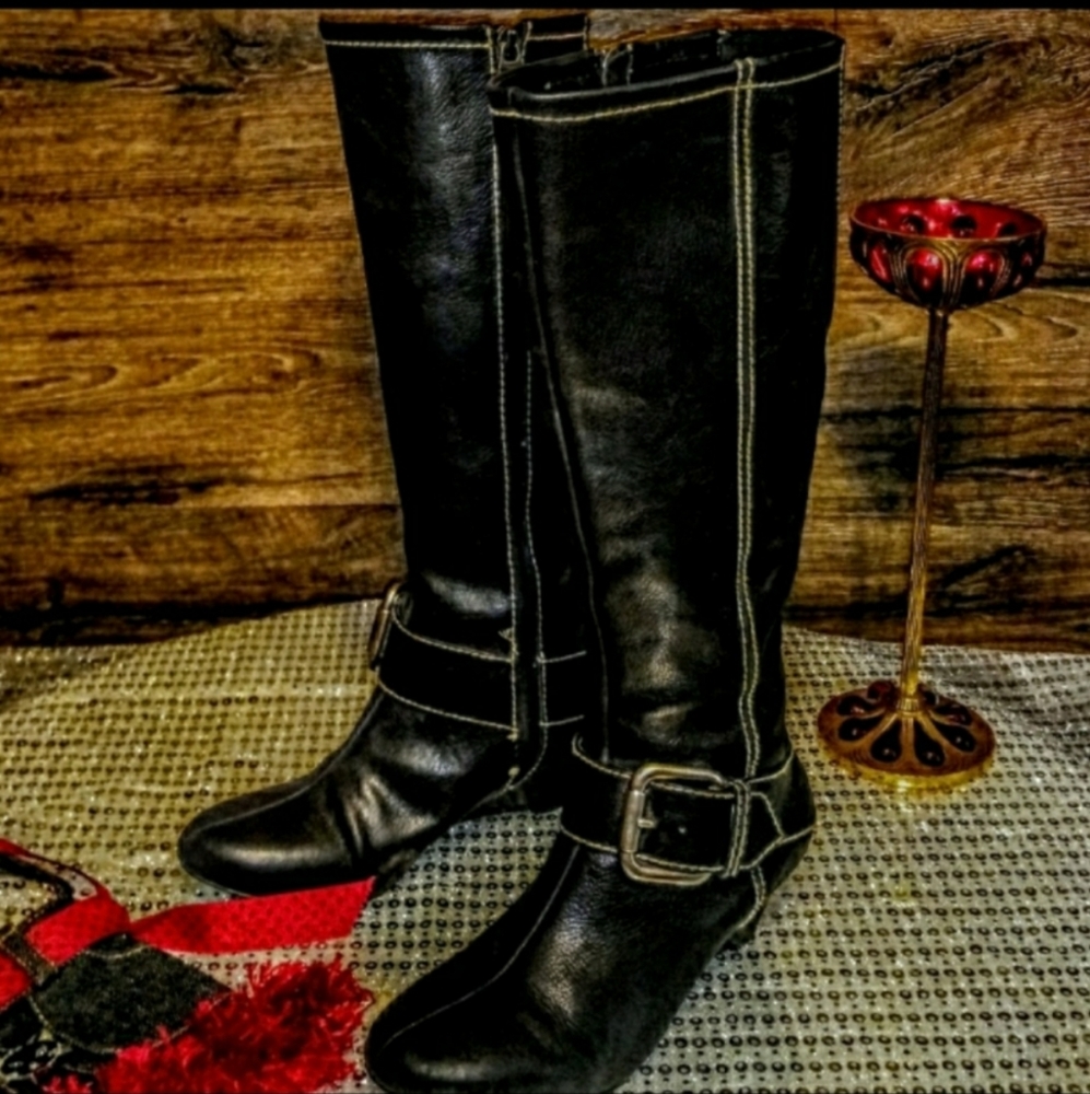 Fossil Boots Size 6.5 Knee High Wedge NWOT - Picture 9 of 12